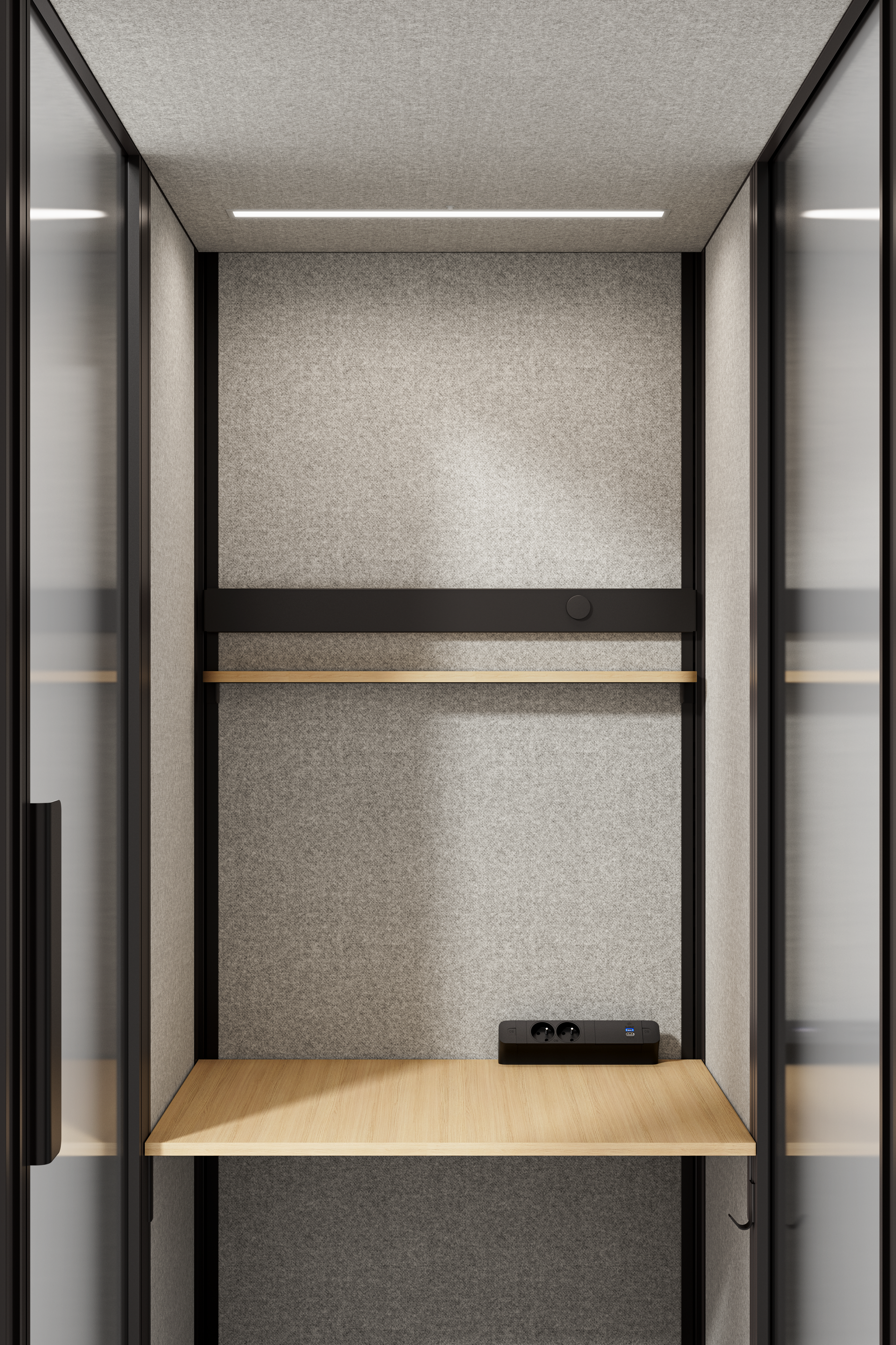 Telefonboks Jetson M1, H226xB158xD100cm (B-klasse)