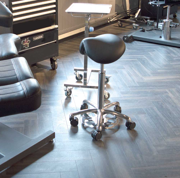 Sadelstol Officeline Polo M - Desinficerbart kunstlæder