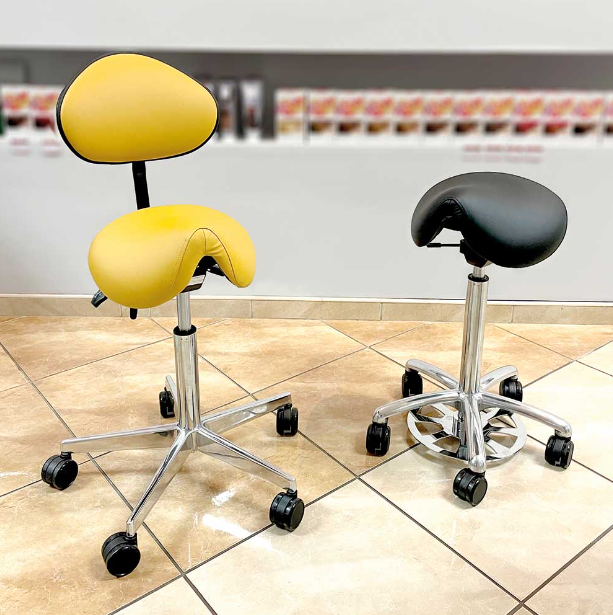 Sadelstol Officeline Polo M - Desinficerbart kunstlæder