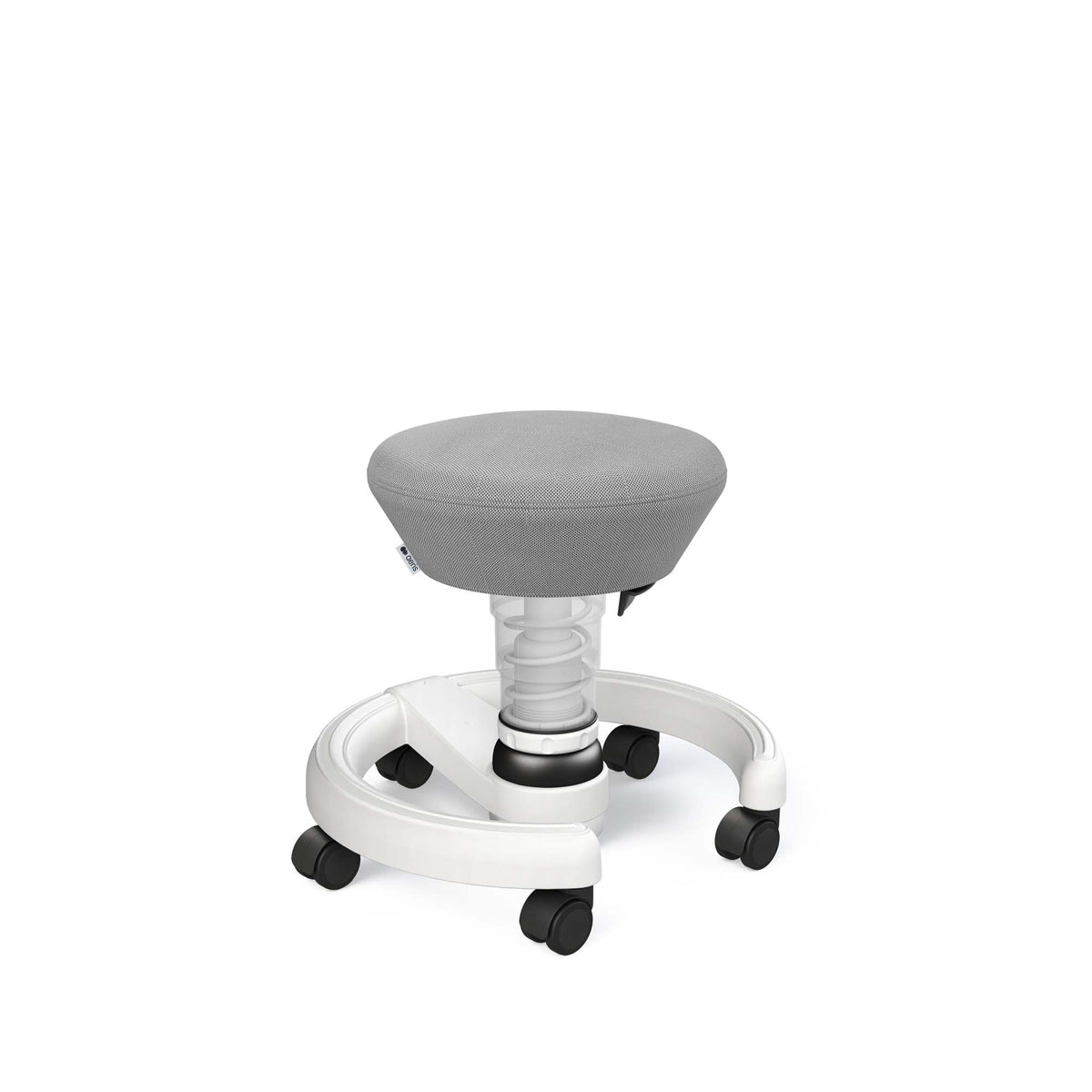 Ergonomisk Skolestol Hvid & Grå - Aeris Swoppster