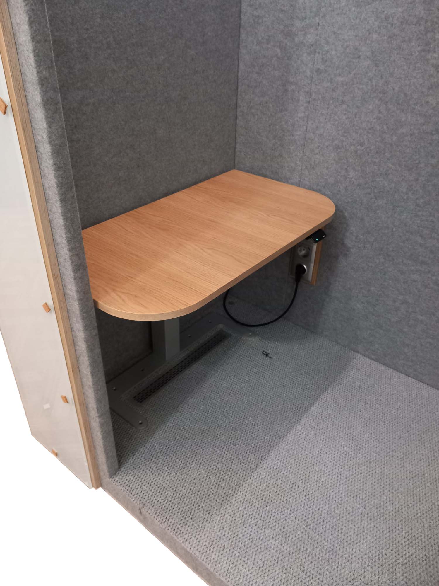 Telefonboks HIDE Single Plus+ H220 x B130 x D96 cm, Mødebokse (C-klasse)