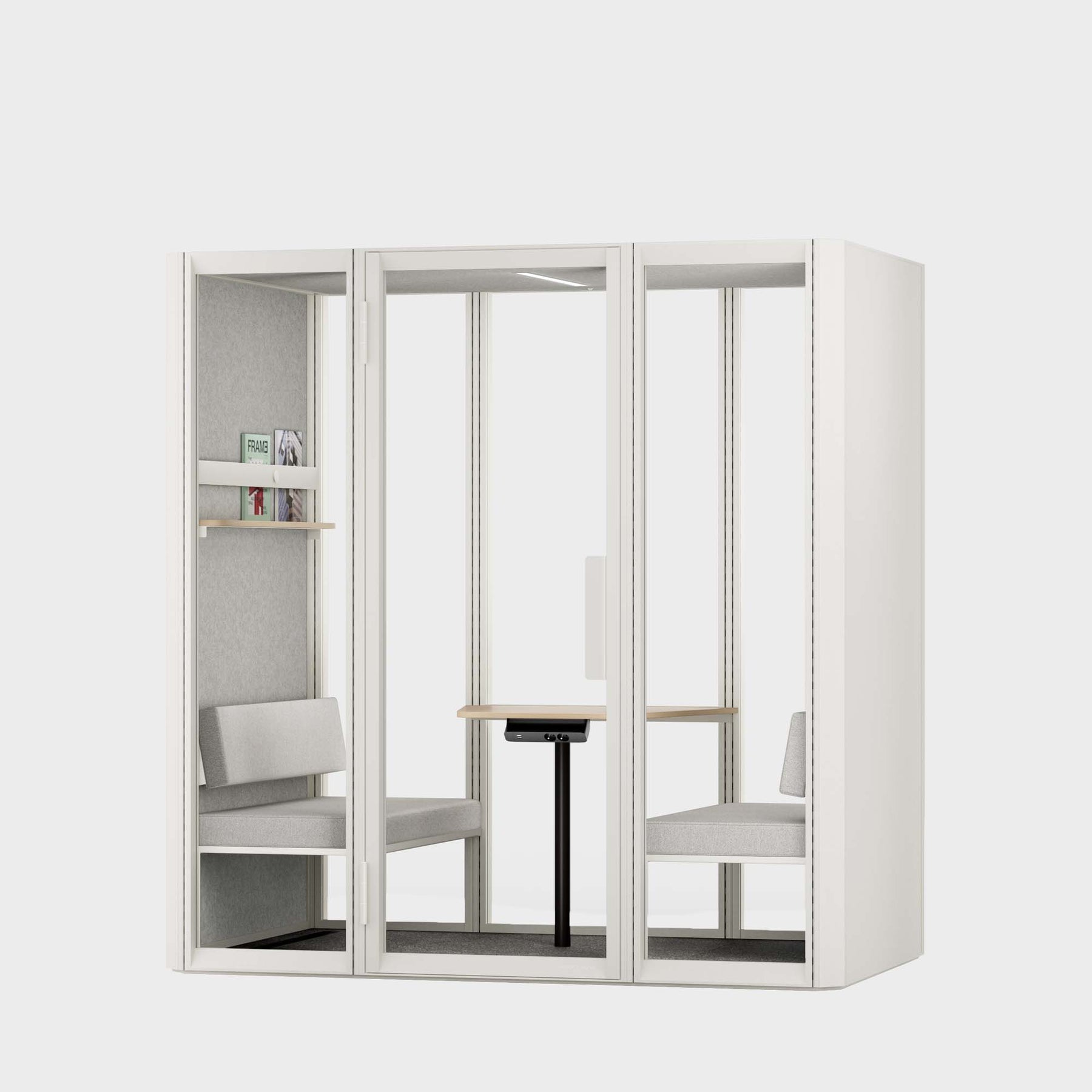 Telefonbås Jetson L4 Vit