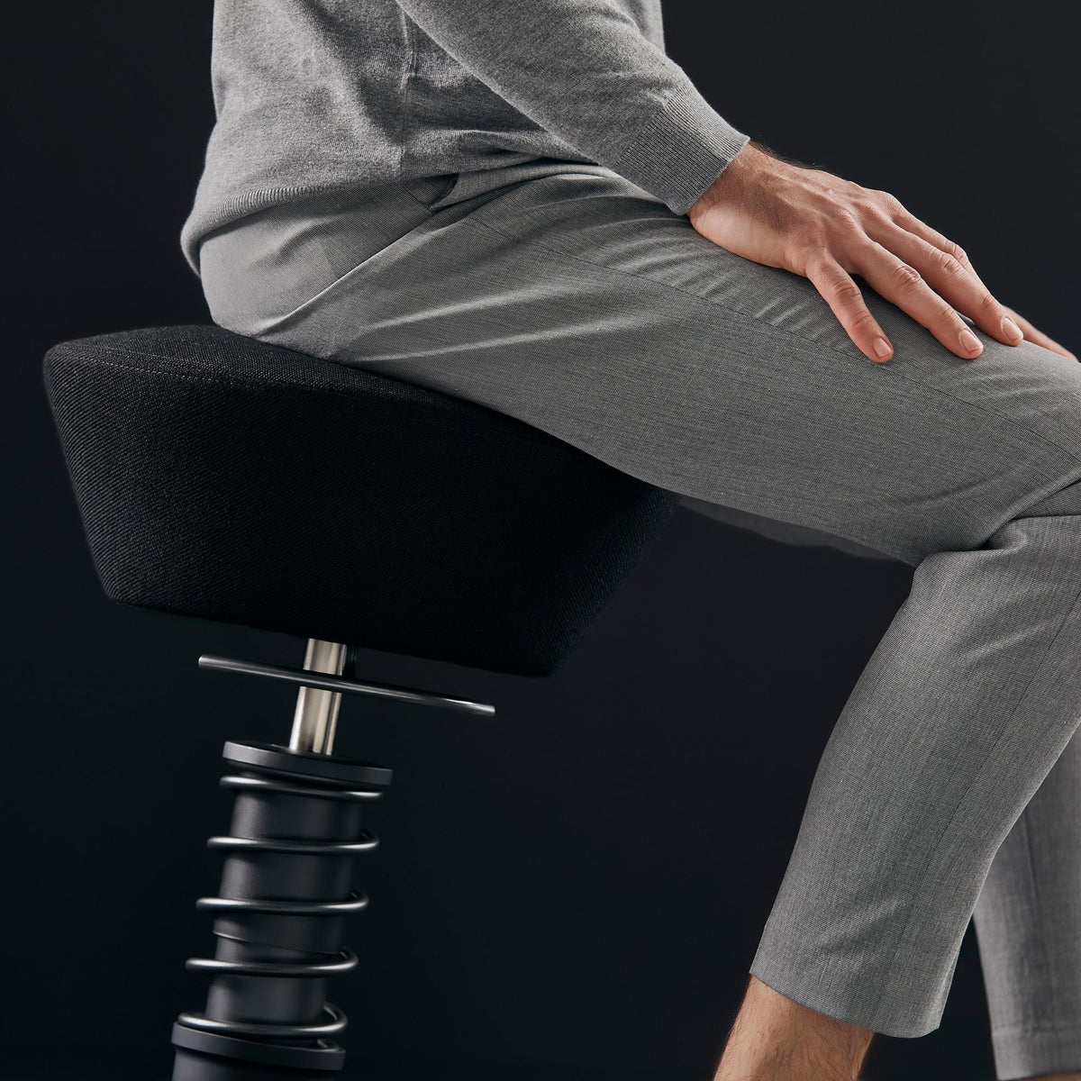 Balancestol Swopper Stol Uden hjul - Imiteret Ruskind