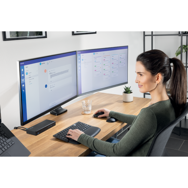 Monitor arm dobbelt OneTouch - Sort - Kensington