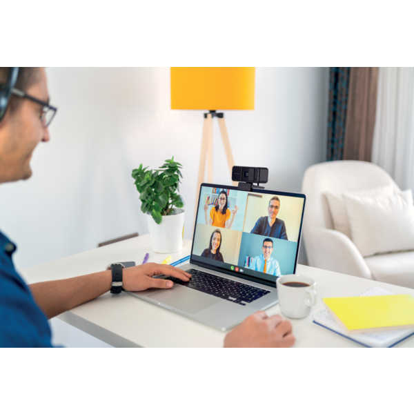 Webcam med vidvinkel og fast fokus - W1050 -1080p