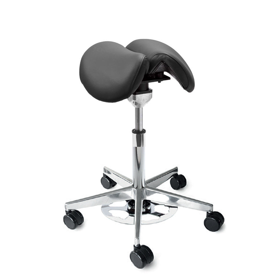 Sadelstol Officeline Polo Split Active - Desinficerbart kunstlæder