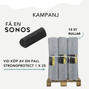 StrongProtect - Gulv/Trappe/Bænk/Dørbeskyttelse, 270g, 1x25m | Palle pris