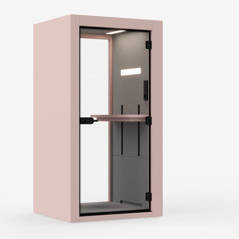 Vetrospace XS telefonbås i Antique Rose – tillvalsfärg, beställs via offert