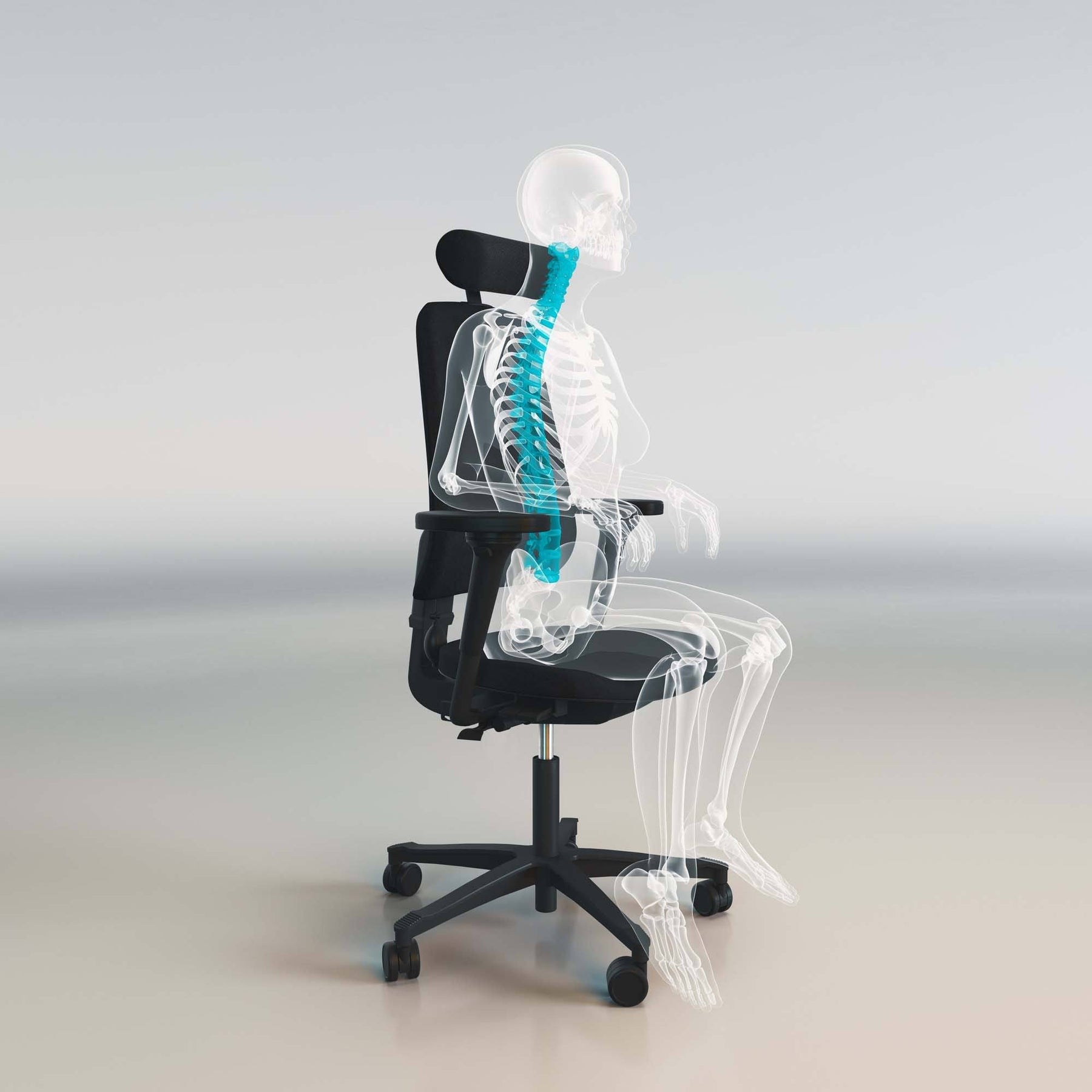 Höganäs +390 Ergonomisk Kontorsstol - Wulff Beltton