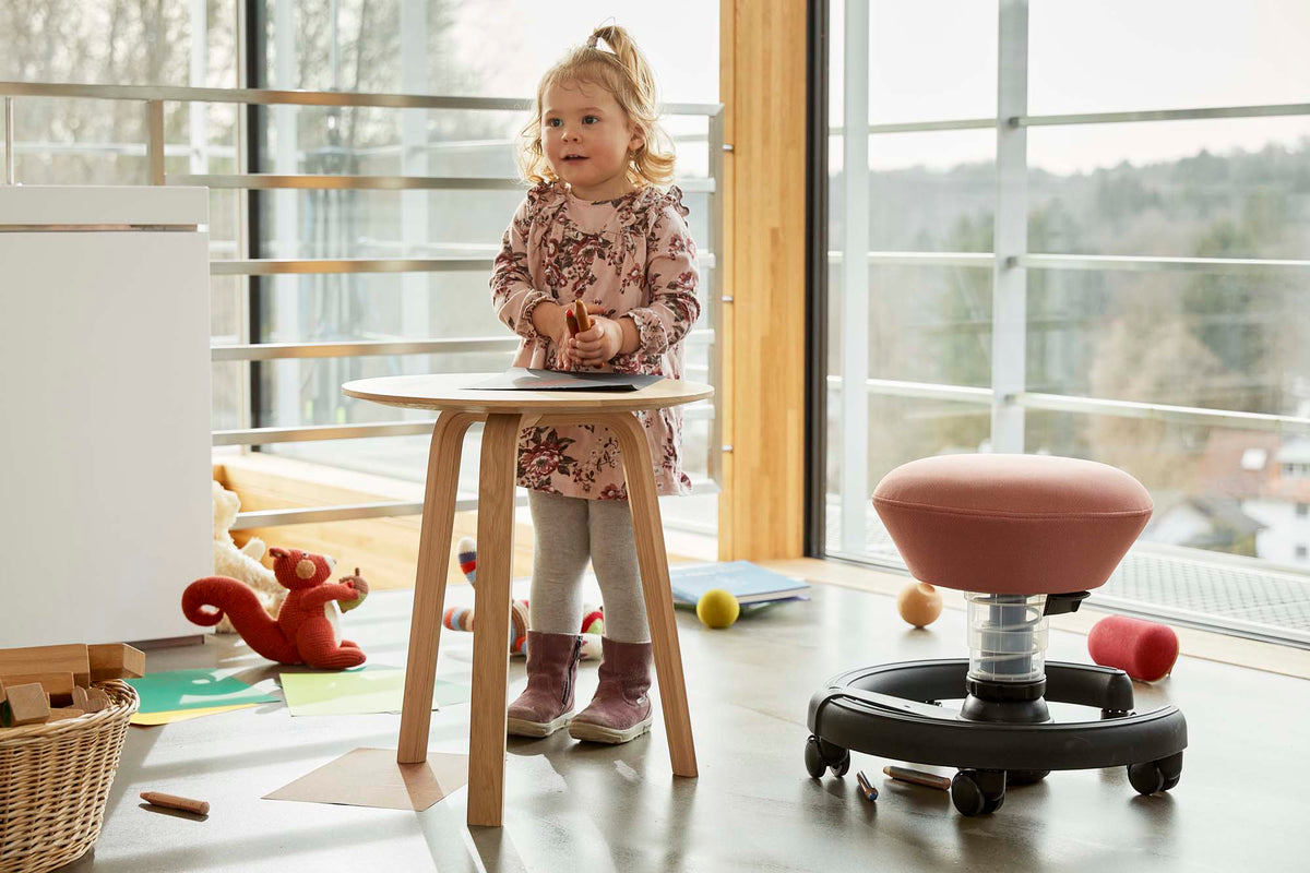 Ergonomisk Skolestol Sort & Blå - Aeris Swoppster