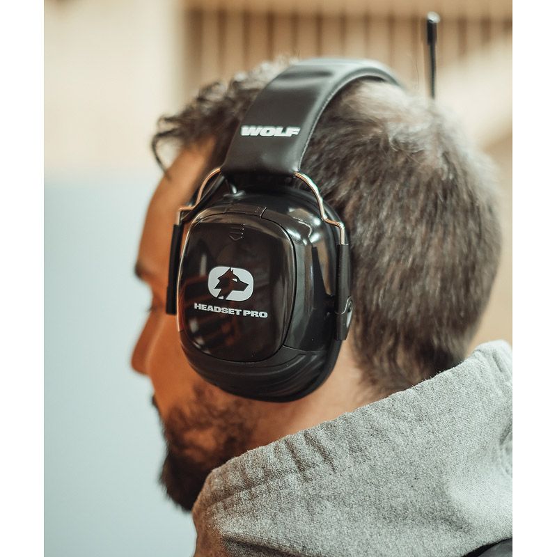 Høreværn WOLF Headset PRO, Høreværn Med Bluetooth & DAB+