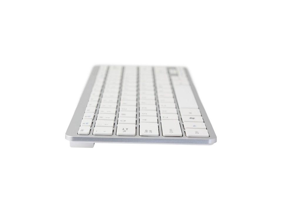 R-Go Tools Ergo compact keyboard | Nordiskt Tangentbord Silver - Wulff Beltton